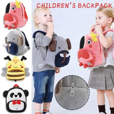 Kids Backpack,Kindergarten Backpack Animals Cartoon Mini Plush Schoolbag2-4Years