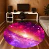 1pc galaxy space Round Chair mat Area Rug - Non-Slip, Floor Mat for Office, Bedroom, and Indoor Decor c1118207