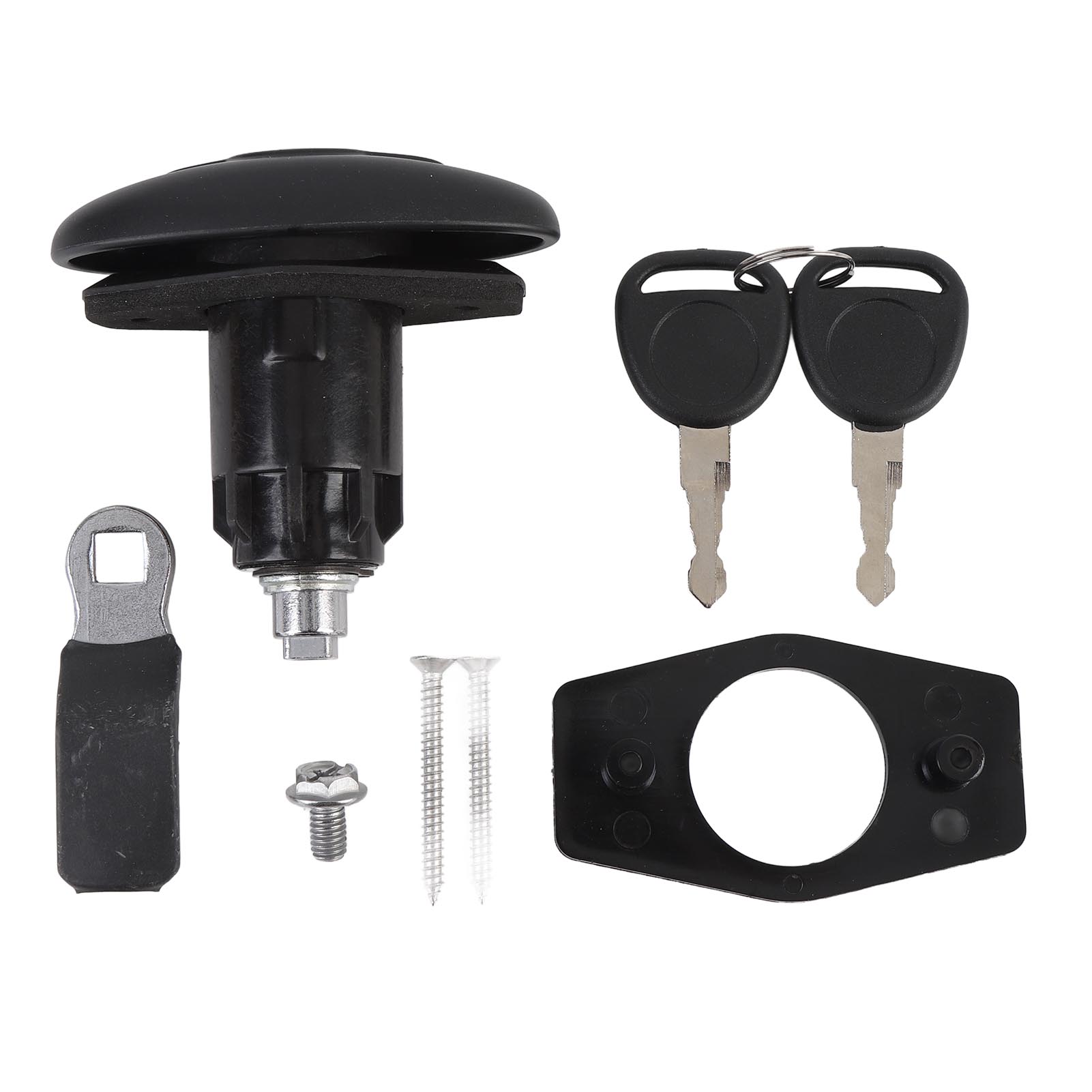 

Truck Cap Lock Multifunctional Zinc Alloy Truck Cap Locking Latch for RV Trailer Campervan Garage Door Cabinet чорний