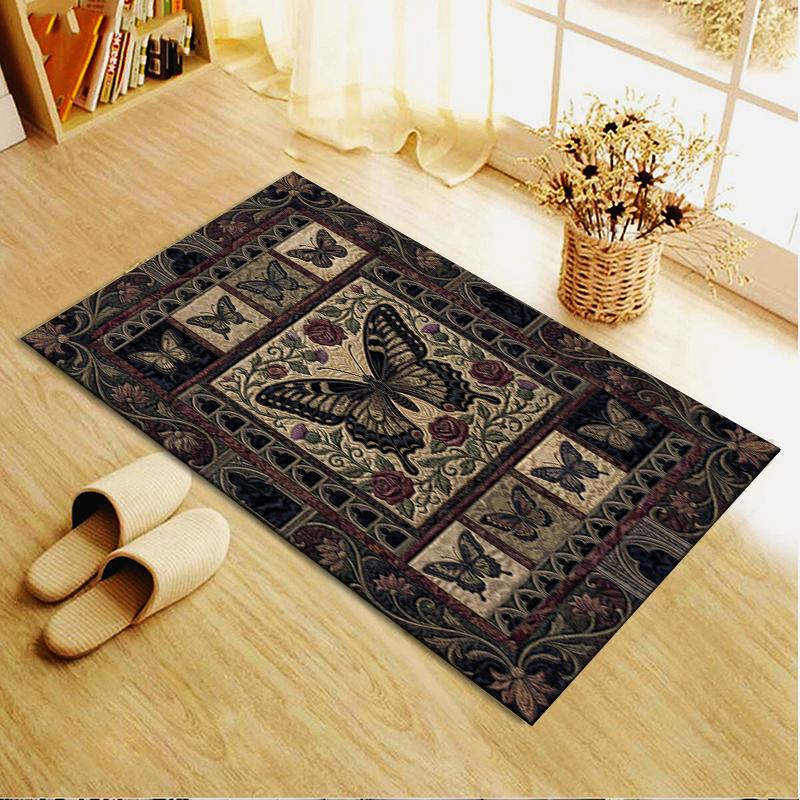 2025 New Butterfly Decoration Carpet Rug for Living Room Bedroom Home Sofa Decoration,Kids play Non-slip Floor Mat28