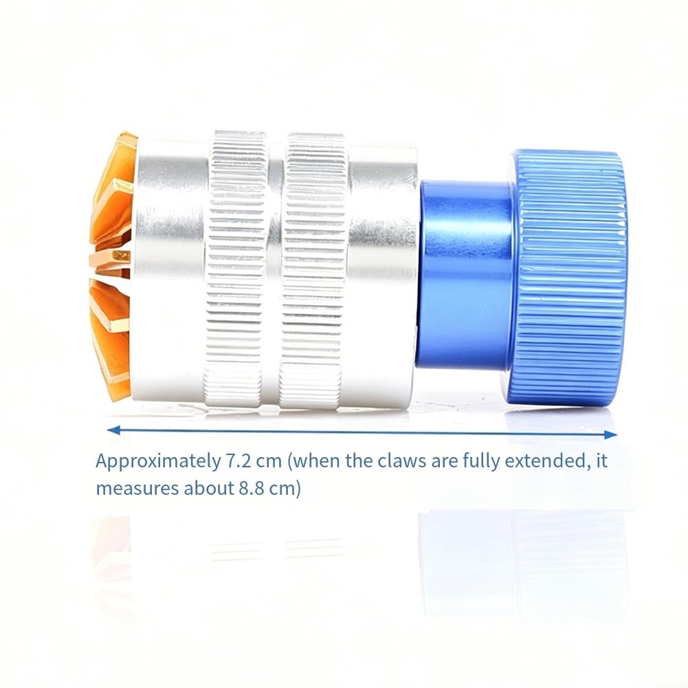 Remover Tool for Watch Faces with Adjustable Retractable Jaw 12 Mm To 35 Mm Non Slip Handle Metal Plastic Build