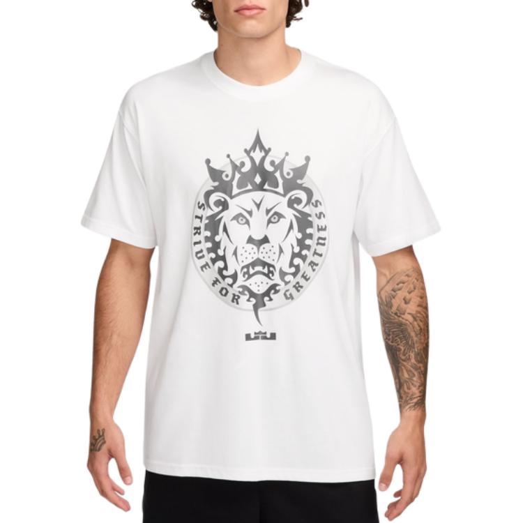 Nike LeBron Men's Max90 Basketball T-Shirt White HJ3341-100