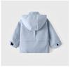 Children's Waterproof Hooded Windbreaker Jacket for Outdoor Casual Wear