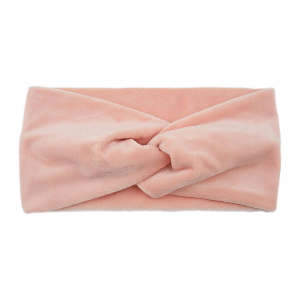 

Новая Зимняя Простая Повязка на Голову Крест для Женщин Ручной Работы Однотонная Эластичная с Узлом Тюрбан Бандана Йога Аксессуары для Волос