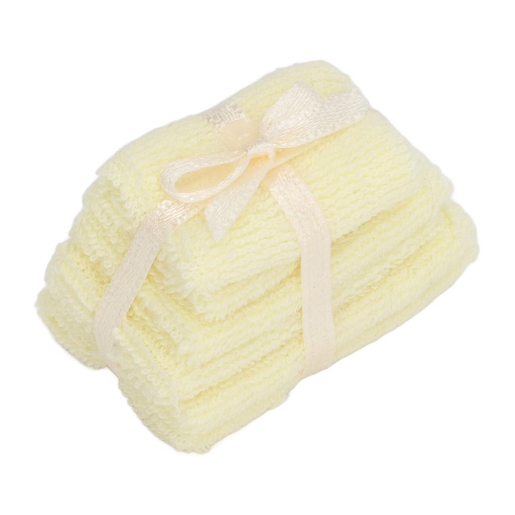 1:12 Scale Miniature Bathroom Towels Decoration Accessories Furniture Model Towel Pile