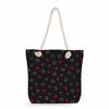 Multifunctional Valentine's Day Printed Thick Rope Shoulder Beach Bag Casual Large Capacity Handbag 0122