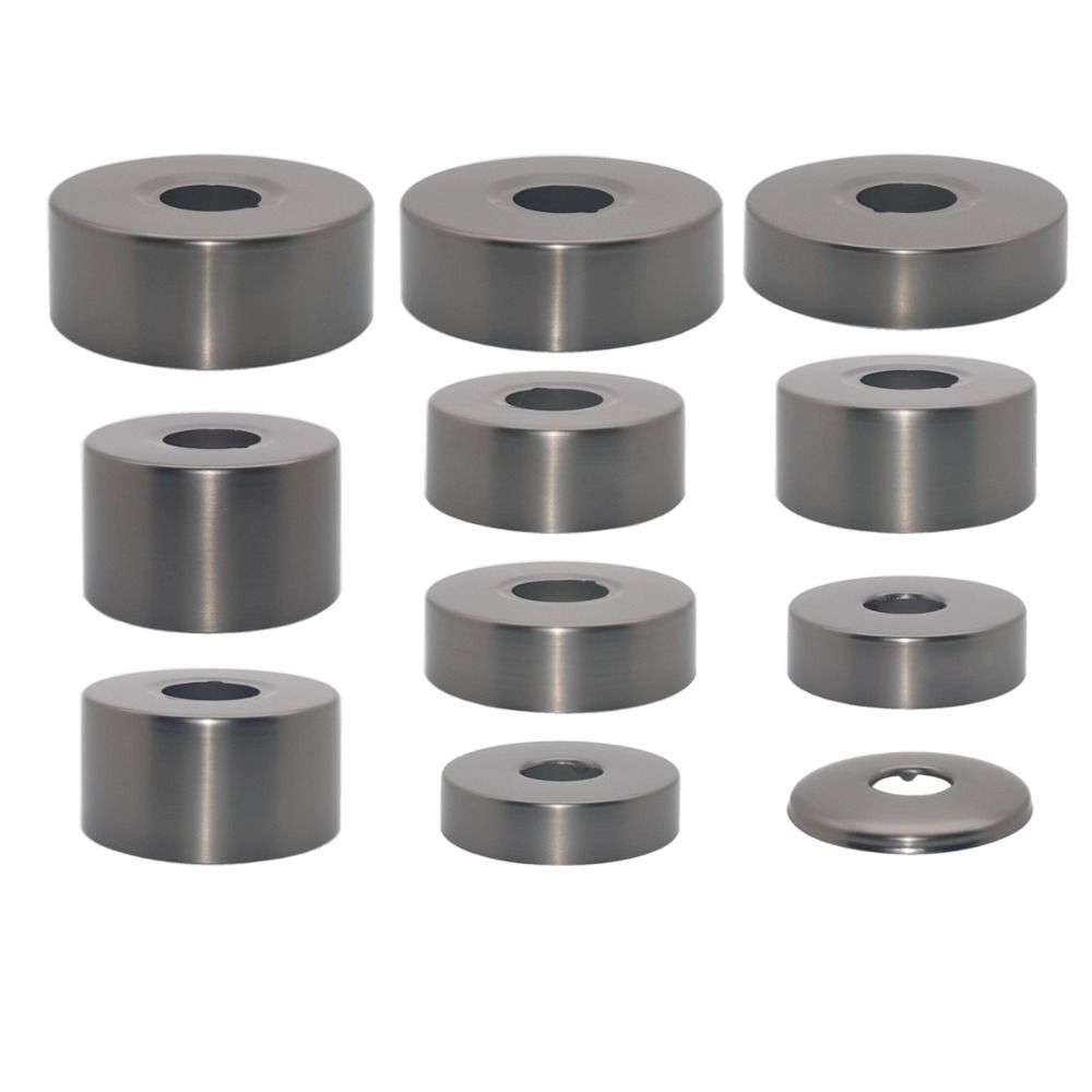 New Stainless Steel Shower Faucet Cover Grey Chrome Finish Shower Arm Flange Faucet Decorative Cover