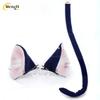 Anime Yurufuwa Hame Neko Short 35cm Mixed Color Cosplay Anime Wig Heat Resistant Synthetic Wigs Halloween + A Wig Cap
