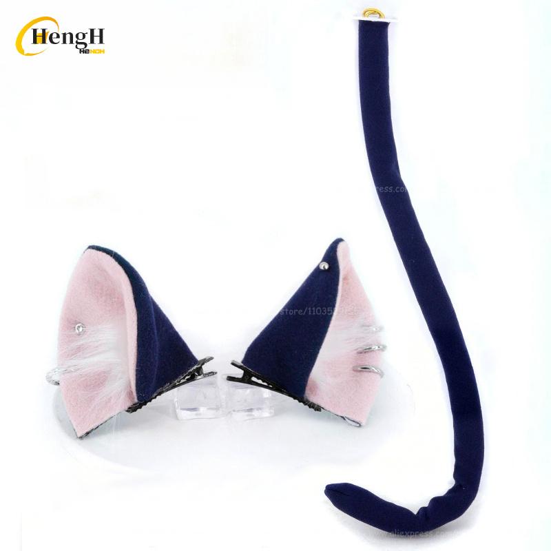 Anime Yurufuwa Hame Neko Short 35cm Mixed Color Cosplay Anime Wig Heat Resistant Synthetic Wigs Halloween + A Wig Cap