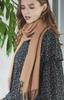GILDARA FT33 Premium Cashmere Basic Wave Cashmere Solid and 100% Scarf, Color, Men's Women's (Camel (Y8612))