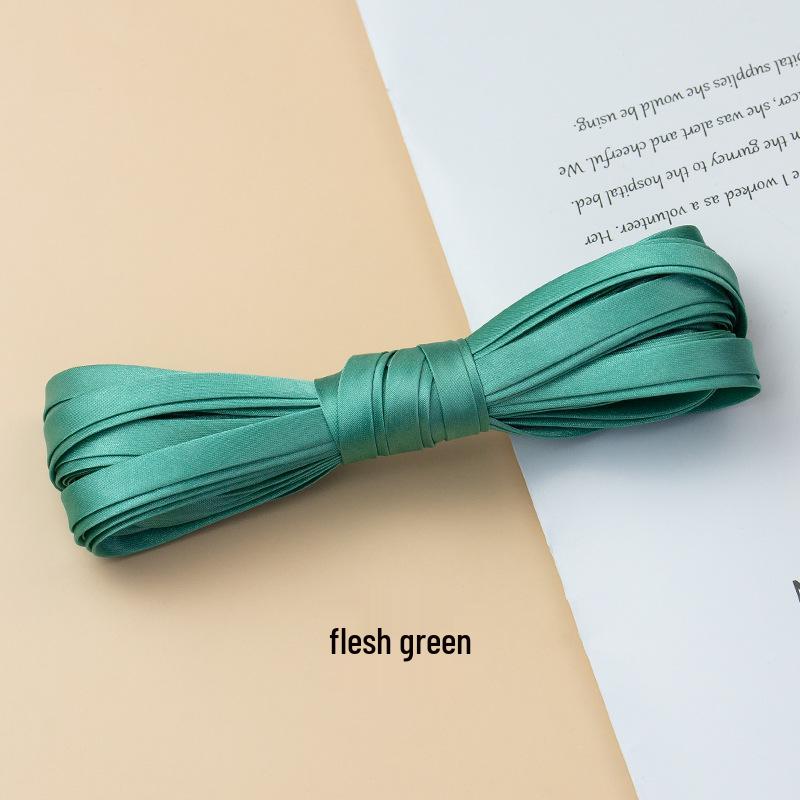 Hengmeihe Cheongsam 1cm Piping Trim: Four-Fold Non-Iron Imitation Silk Hemming Ribbon