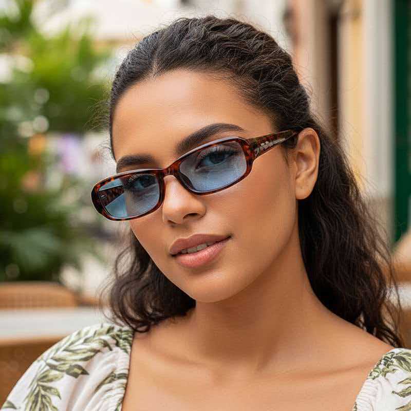 New fashion classic simple small box sunglasses ins personalized spice girl street casual versatile sunscreen sunglasses