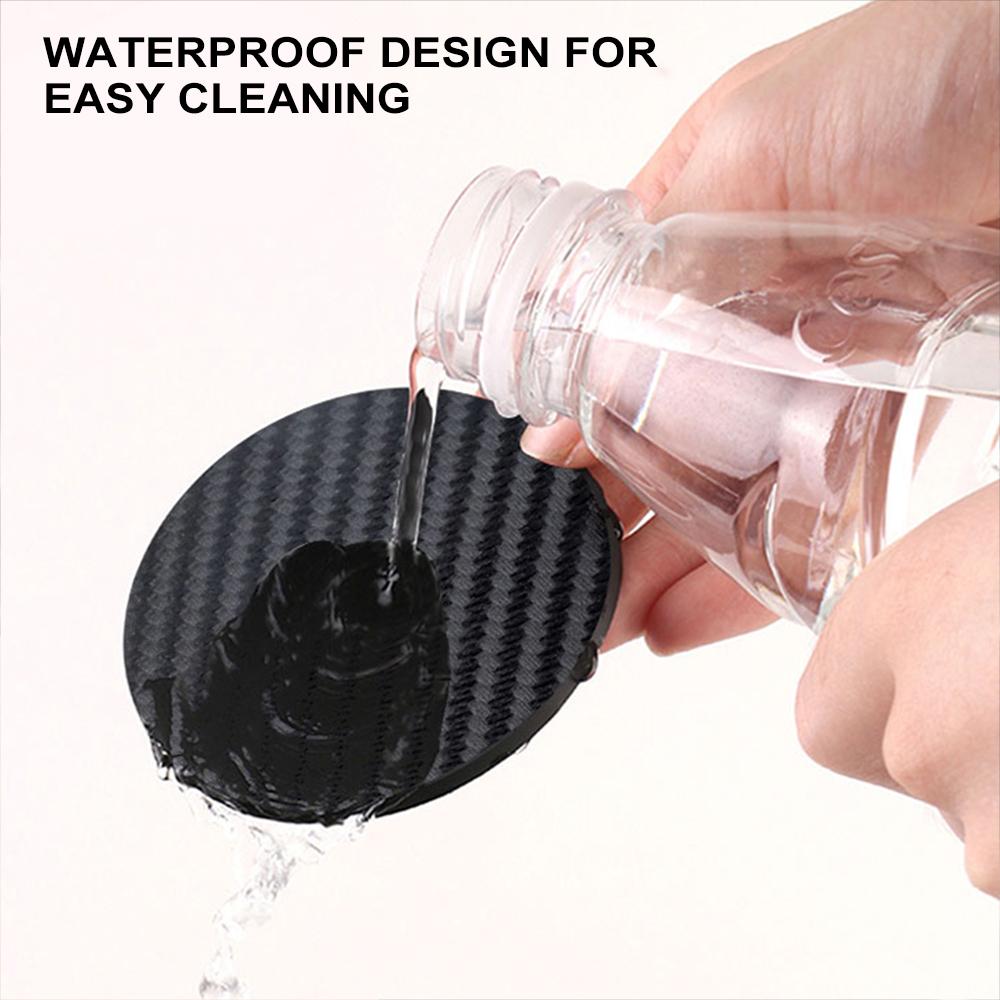 2PCS Car Coaster Pads Water Cup Holder Non-Slip Mats For Kia JAC Land Rover Lexus Lancia Jeep Isuzu Infiniti Lifan Accessories