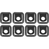 Tie-Down D-Rings 8pcs/Set Black Compatible for Jeep Wrangler Trunk & Cargo Net Cover