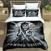 Sons Of Anarchy Retro Bettwäsche-Set Für Schlafzimmer Weiche Moderne Tagesdecken Bequeme Kinder Bettbezug Deckenbezug Und Kissenbezug