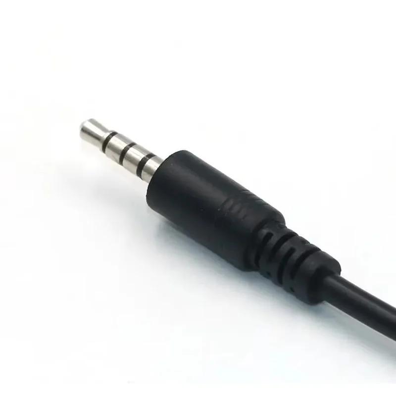 3.5mm Car AUX Audio Cable To USB Audio Cable Car Electronics for Play Music Black Car Audio Cable USB Headphone Converter