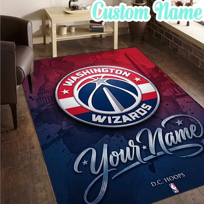 Custom Name Washington basketball Logo Rug, Office Rug, Chair Rug, Carpet for Living Rooms, Doormat Game Rug Home Decor Christmas Gifts
