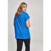 T-shirt femme grandes tailles - Urban Classic - Bleu fluo - Manches longues - 100% coton - Coupe large