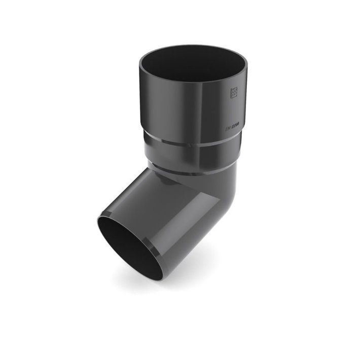 Coude de Gouttière Graphite 67,5° pour Système de Gouttière