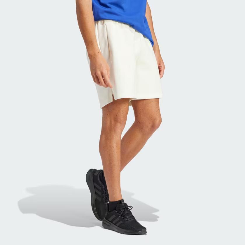 Adidas Z.N.E. Premium Shorts Solid Color Logo Elastic Waist Casual Shorts Men Shorts Beige IR5223