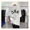 Spring Korean Version of the New Loose Medium and Long Round Neck Letter Printing Short-sleeved T-shirt Women's Bottoming Shirt Tide Ins