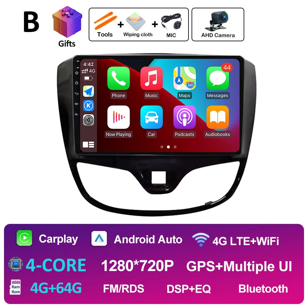 Intelligent System Wireless Carplay For Opel Karl Vinfast Fadil 2017 2018 2019 2020 DSP Stereo Android 14 Cooling fan Auto Tools