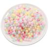 Handmade Acrylic Frosted Round Bead-in-Bead for DIY Jewelry Making: Bracelets & Necklaces.