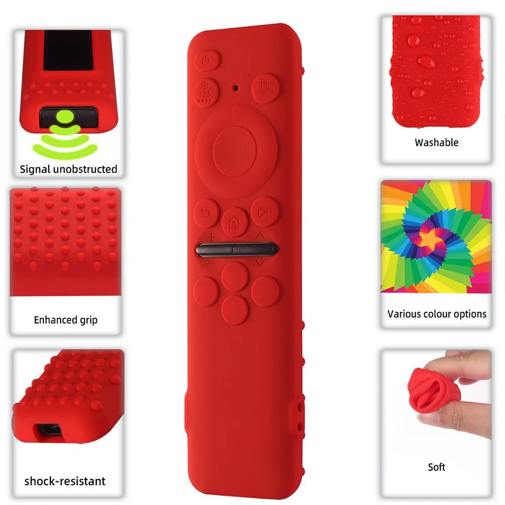 Protective Sleeve Silicone Shockproof Anti-Slip with Detachable Lanyard Smart TV for Samsung BN59-01432A BN59-01432B BN59-01432D