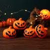 Scary Holiday Party Accessories 3Pcs Halloween LED Pumpkin Light, Spooky Ghost Hanging Supplies for Home Decor Bar, Glowing Haunted House Creative