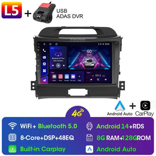 Fortress 5G WIFI Android Auto Radio 2 Din For KIA Sportage 3 2010-2016 Car Multimedia Video Player Autoradio Carplay 8 Core GPS