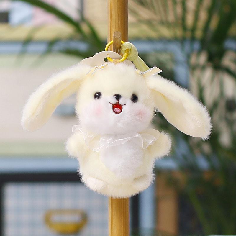 Plush Bunny Keychain Toy With Cute Ears For Wedding Gifts And Bag Decor