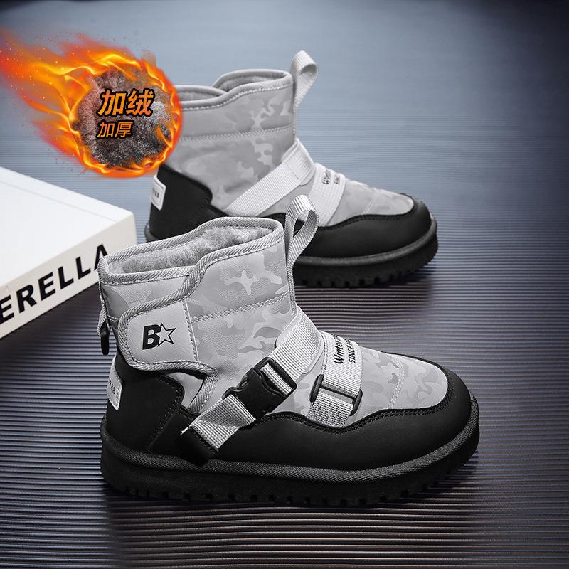 Fashion Winter Children Snow Boot for Baby Girl Waterproof Thick Cotton Shoe Anti-slippery Shoe Trend Warm Kid Shoe