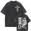 God Is So Much Bigger Than Print T Shirt Retro Christian Bible Jesus Doodle Vintage Washed T Shirts Unisex Women Harajuku Tee Shirt