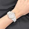 Salvatore Marra Gift Set Salvatore Marra Quartz Watch with Roman Numerals and Ceramic Strap 2 White x Rose (Pre-wrapped) Women's (No. Gold)