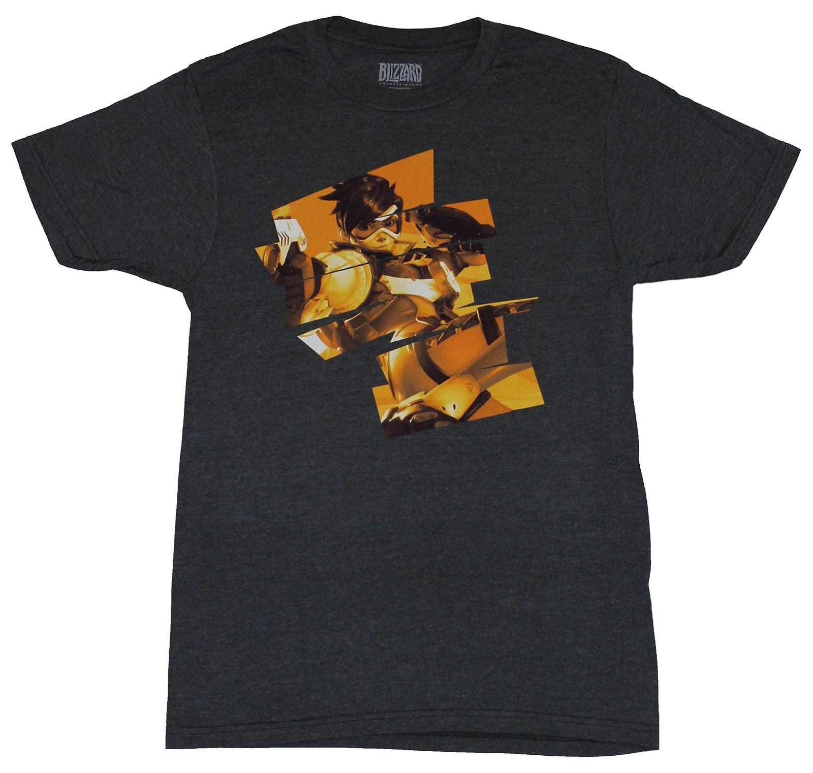 Overwatch Adult New T-Shirt - Cheers Love Yell Hex Tracer Pic M