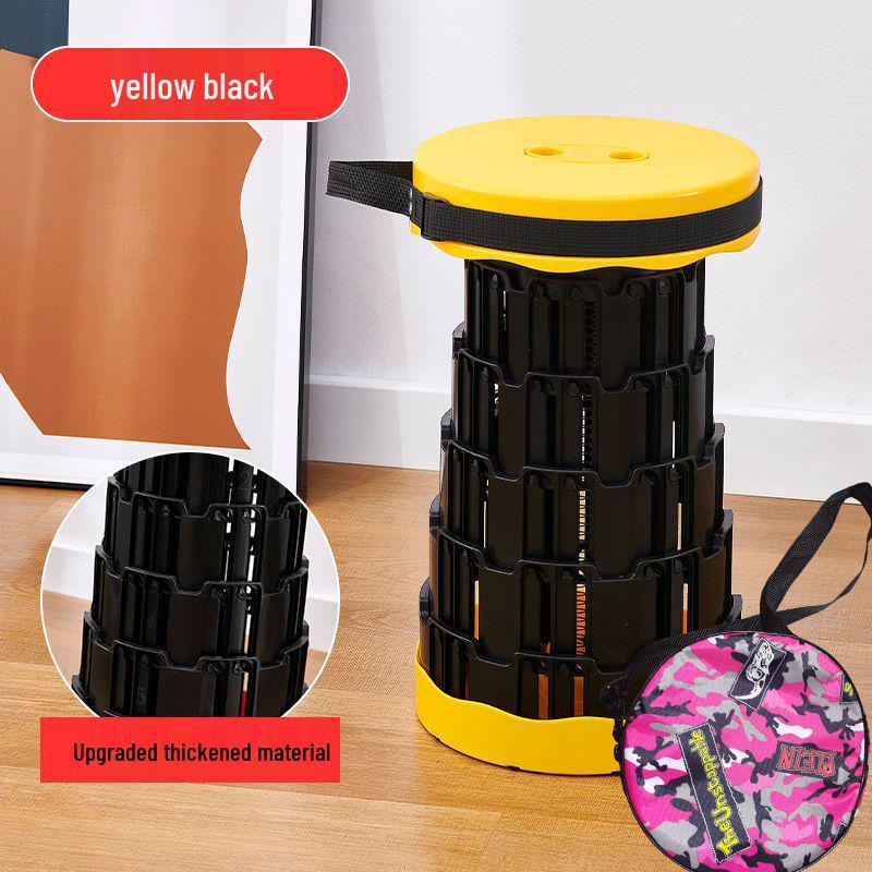 Dream Domain Portable Adjustable Retractable Stool for Outdoor and Indoor Use
