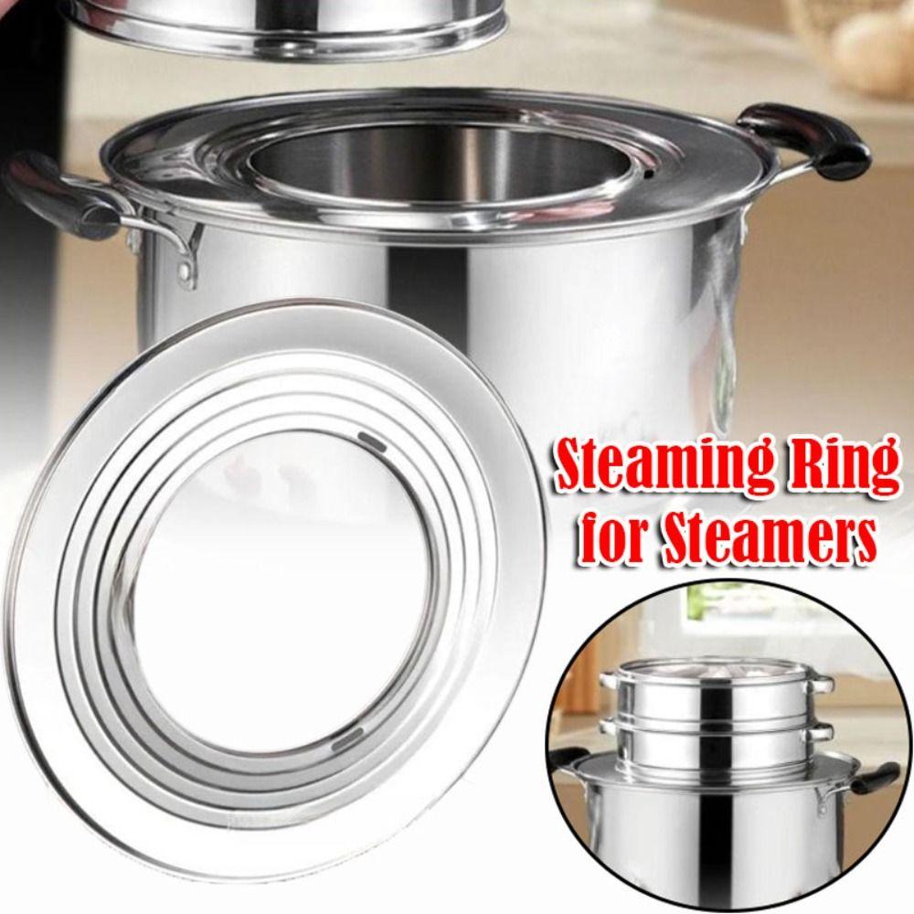Stainless Steel Steaming Ring for Steamers Round Steamer Holder  Kitchen Accessories