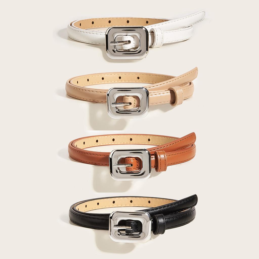 Pu Fashion Womens Leather Belt With Alloy Buckle For Casual Office Wear Fashion