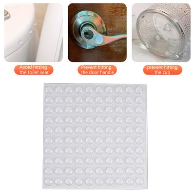 100 Teile/satz Stoßstange Aufkleber Anti-kollision Mini Silikon Halbkreis Tür Stoßstange Haushaltswaren