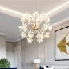 Modern Luxury Crystal Chandelier Dandelion Round Ball Pendant Ceiling Lamp for Dining Living Room Hanging Light New