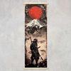 EVIGTOP Estilo Japonês Ukiyo-e Rolo Pendurado Samurai Monte Fuji Tigre Feroz Geisha Haste de Madeira Entrada da Parede Sala de Estar Arte Interior Izakaya Presente