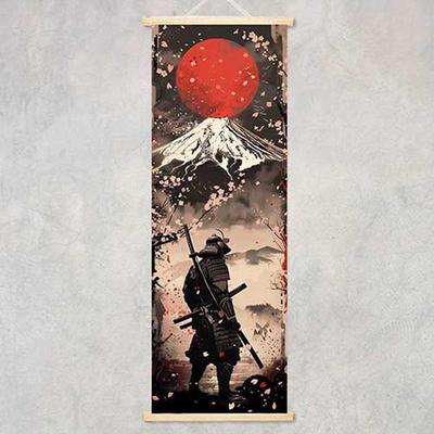 EVIGTOP Stil Japonez Ukiyo-e Sul Suspendat Samurai Muntele Fuji Tigru Feroce Geisha Tija din Lemn Perete Intrare Sufragerie Interior Artă Izakaya Cadou