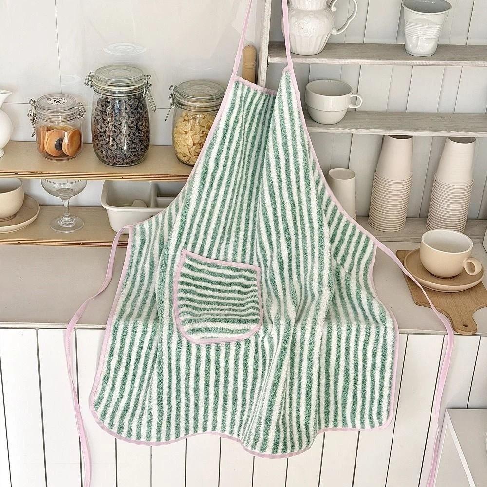 Fashion Stripe Apron Adjustable Kitchen Cafe Baking Apron Restaurant Work Chef Waiter