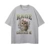Rage Consumes Me Funny Gifts Cat Meme Cotton T Shirt Men Women Fashion Kawaii T-shirts Short Sleeve Casual T-shirts Fashion
