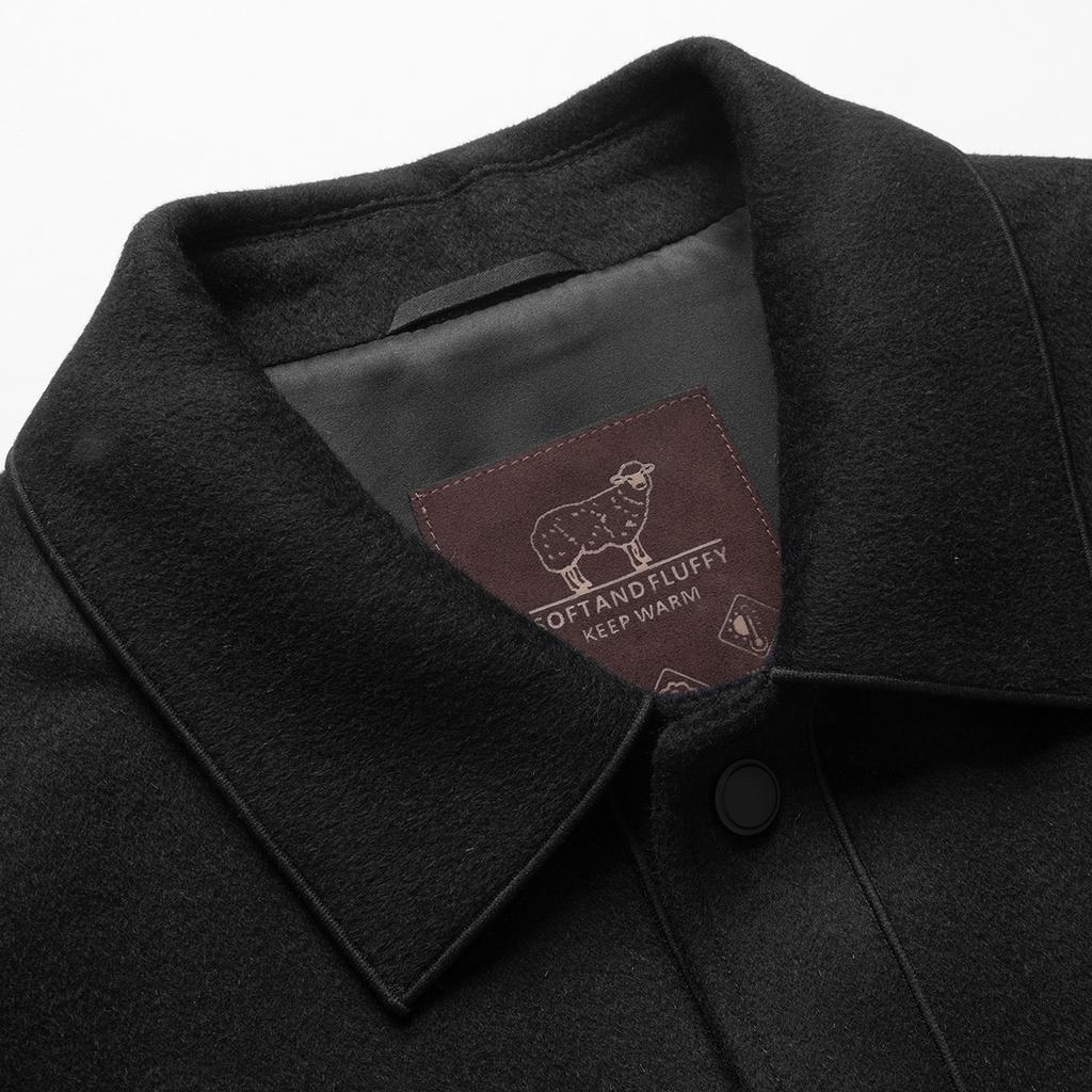 Welfare Edition [97% Sheep Wool] Autumn Thick Wool Jacket Men's Business Casual Collar Jacket Coat