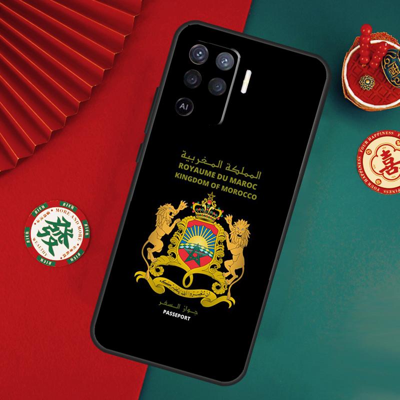 Morocco Flag Passport Case For Oppo A78 A98 A58 A38 A18 A54 A74 A94 A80 A60 A40 A96 A76 A16 A15 A17 A57 A5 A6 Pro
