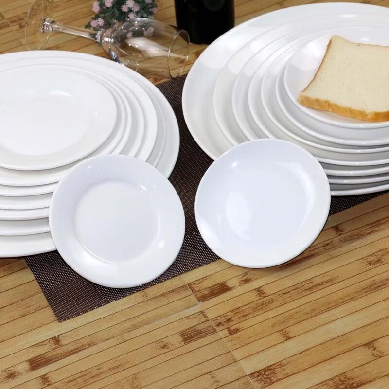 Driane Pure White Ceramic Dinner Plate