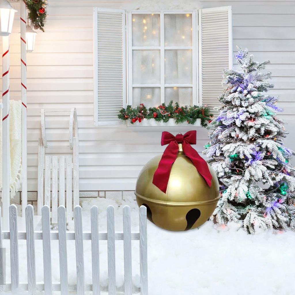 45/60cm Christmas Outdoor Decoration Inflatable Ball PVC Giant Large Balls 2025 Xmas Navidad Party Supplies 2026 New Year