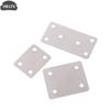 10Pcs Silver Straight Four Hole Fixed Angle Bracket Stainless Steel Right Angle Bracket Furniture Fasteners Wood Shelves Cbinets