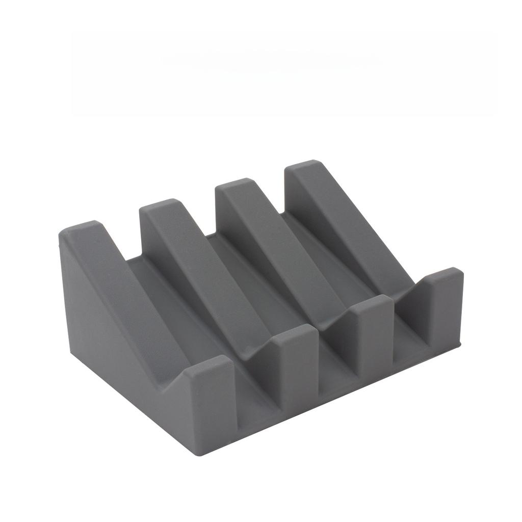 New Kitchen Bathroom Anti-slip Sink Tray Creative Washing Table Soap Tray Free Punch Drain Rack Silicone Drain Soap Box 1Pcs